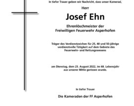 Begräbnis ELM Josef Ehn