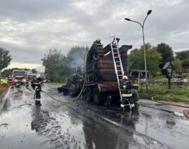 Einsatz: Fahrzeugbrand-Arbeitsmaschine (B2)